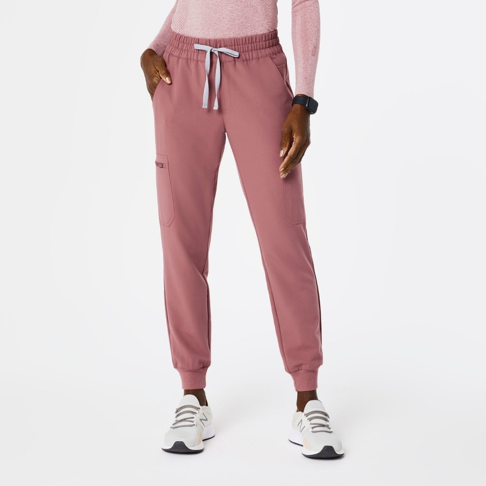 Figs Women's Dusty Rose Jogger Scrub Pants